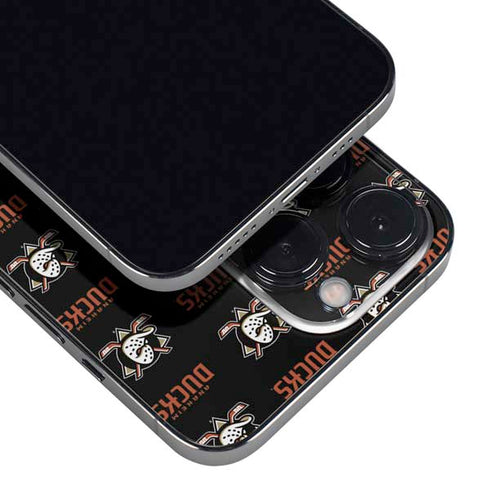 NHL Anaheim Ducks Pattern iPhone 16 Pro Skin